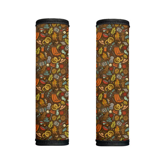 Cartoon Camping Pattern Print Handle Covers