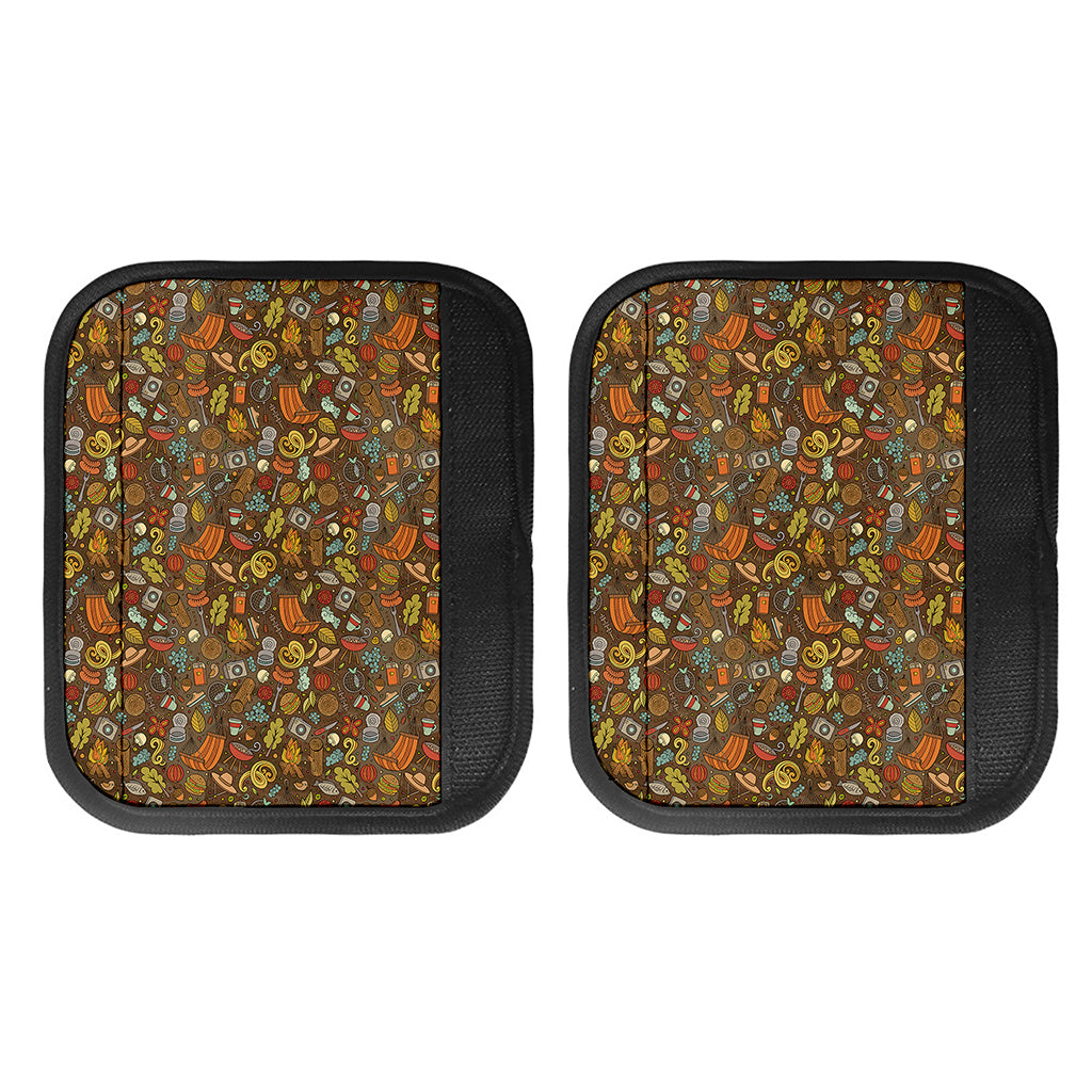 Cartoon Camping Pattern Print Handle Covers