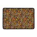 Cartoon Camping Pattern Print Kitchen Mat