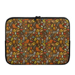 Cartoon Camping Pattern Print Laptop Sleeve