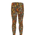 Cartoon Camping Pattern Print Men's Leggings
