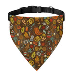 Cartoon Camping Pattern Print Over The Collar Dog Bandana