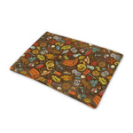 Cartoon Camping Pattern Print Pet Cooling Mat Cover