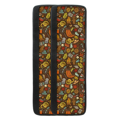 Cartoon Camping Pattern Print Refrigerator Handle Covers