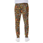 Cartoon Camping Pattern Print Scuba Joggers