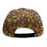 Cartoon Camping Pattern Print Snapback Cap