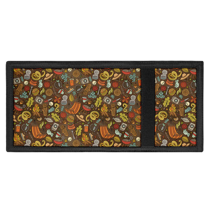 Cartoon Camping Pattern Print Trifold Wallet