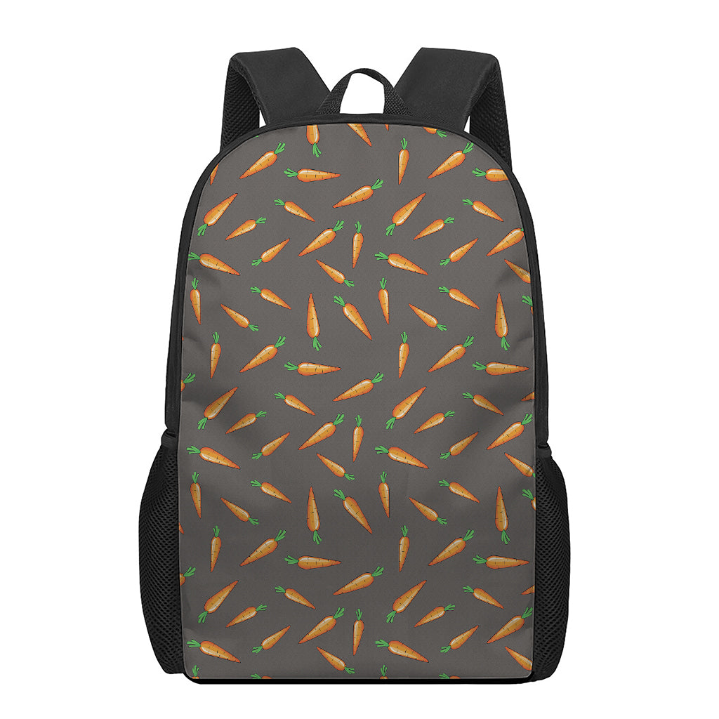 Cartoon Carrot Pattern Print 17 Inch Backpack
