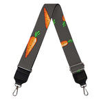 Cartoon Carrot Pattern Print Bag Strap