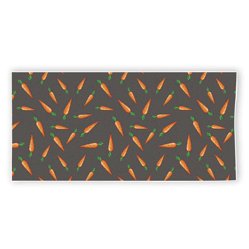 Cartoon Carrot Pattern Print Beach Towel