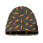 Cartoon Carrot Pattern Print Beanie