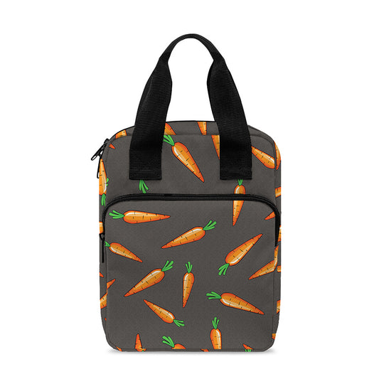 Cartoon Carrot Pattern Print Bible Tote Bag