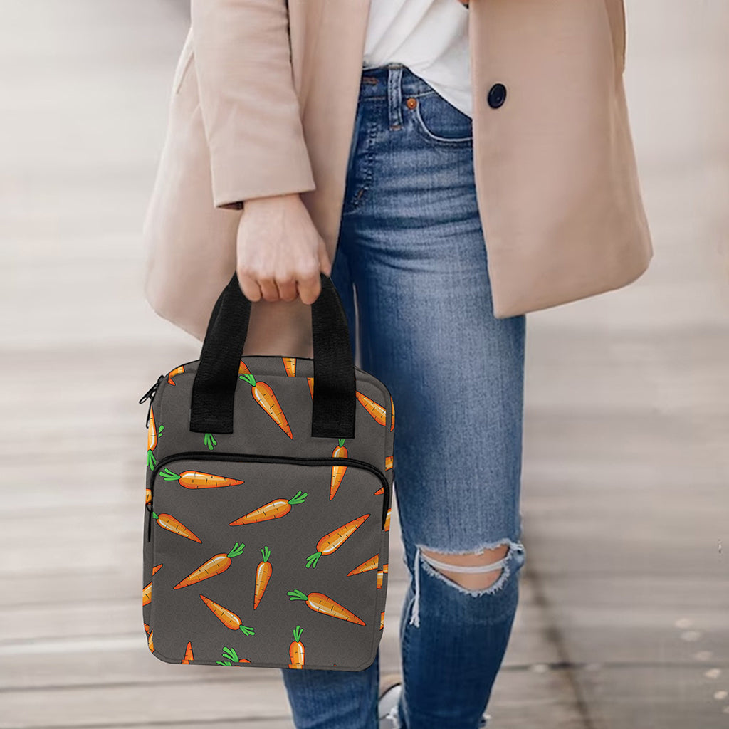 Cartoon Carrot Pattern Print Bible Tote Bag