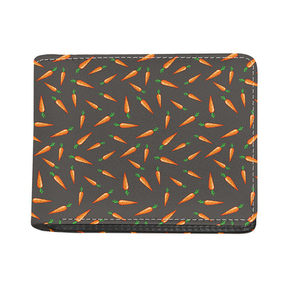 Cartoon Carrot Pattern Print Bifold Wallet