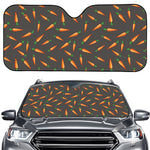 Cartoon Carrot Pattern Print Car Windshield Sun Shade