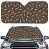 Cartoon Carrot Pattern Print Car Windshield Sun Shade