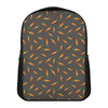 Cartoon Carrot Pattern Print Casual Backpack