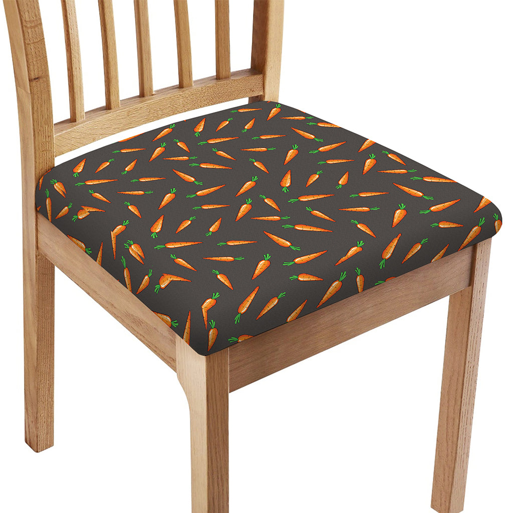 Cartoon Carrot Pattern Print Chair Cushion Cover