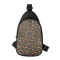 Cartoon Carrot Pattern Print Sling Bag