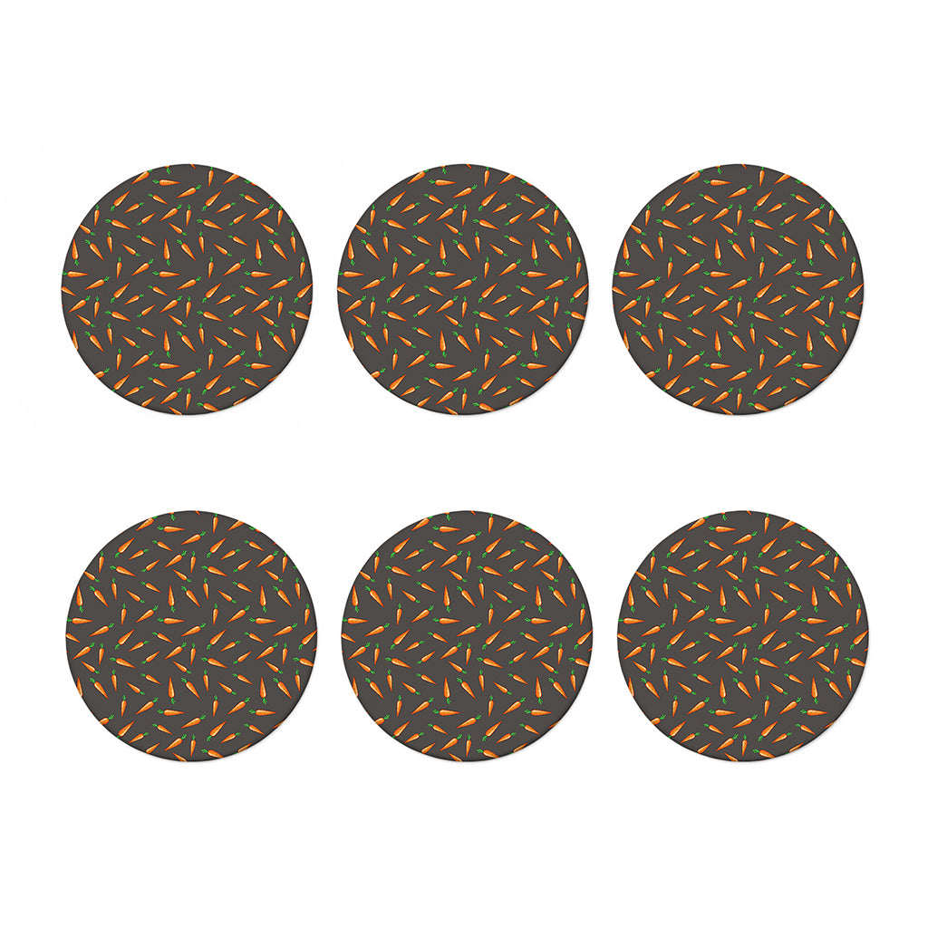 Cartoon Carrot Pattern Print Coaster Set