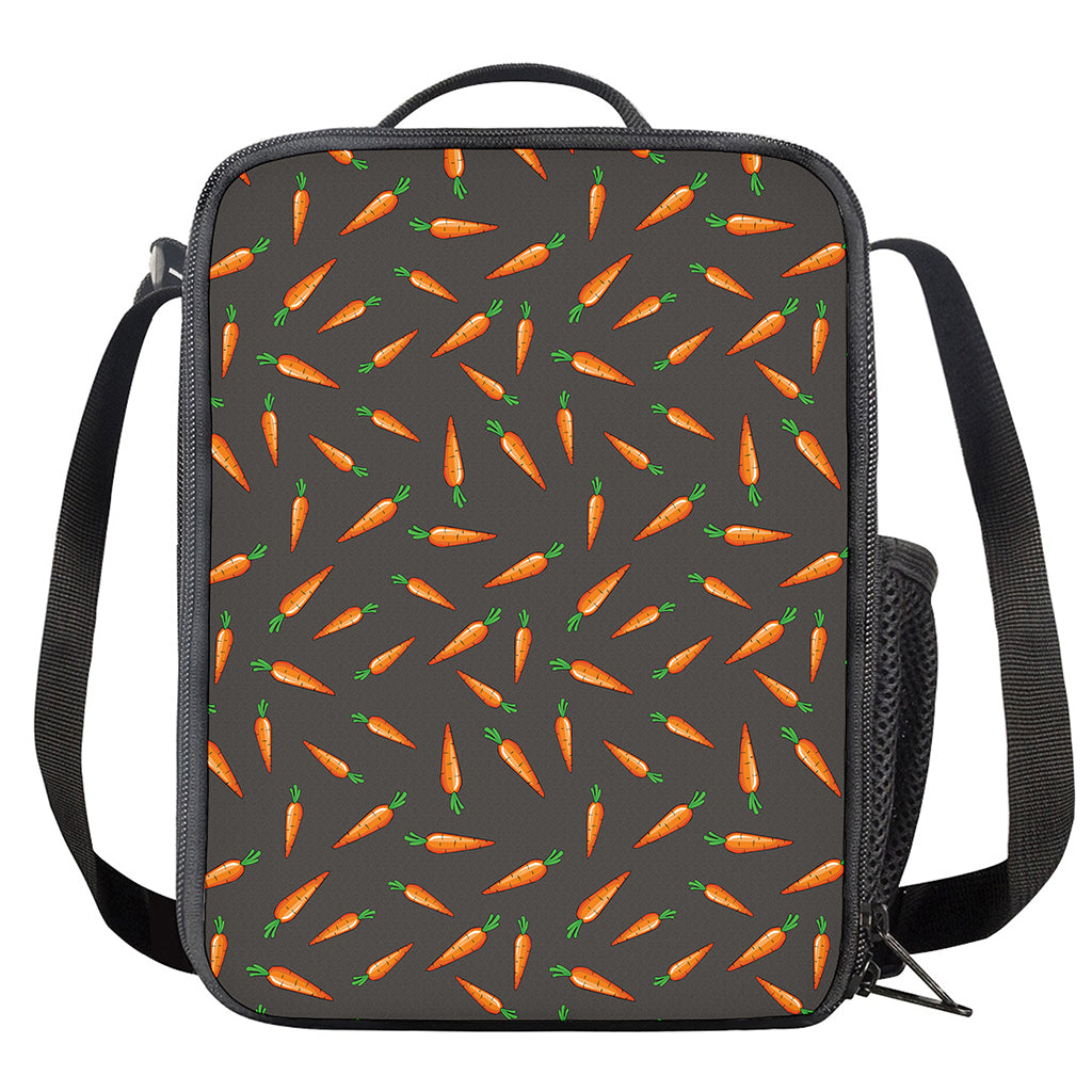 Cartoon Carrot Pattern Print Crossbody Lunch Bag