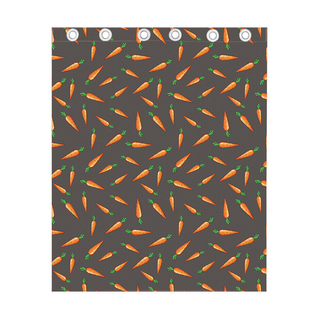 Cartoon Carrot Pattern Print Curtain