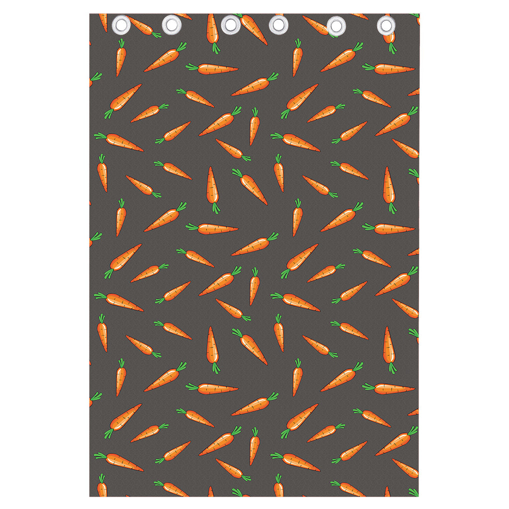 Cartoon Carrot Pattern Print Curtain