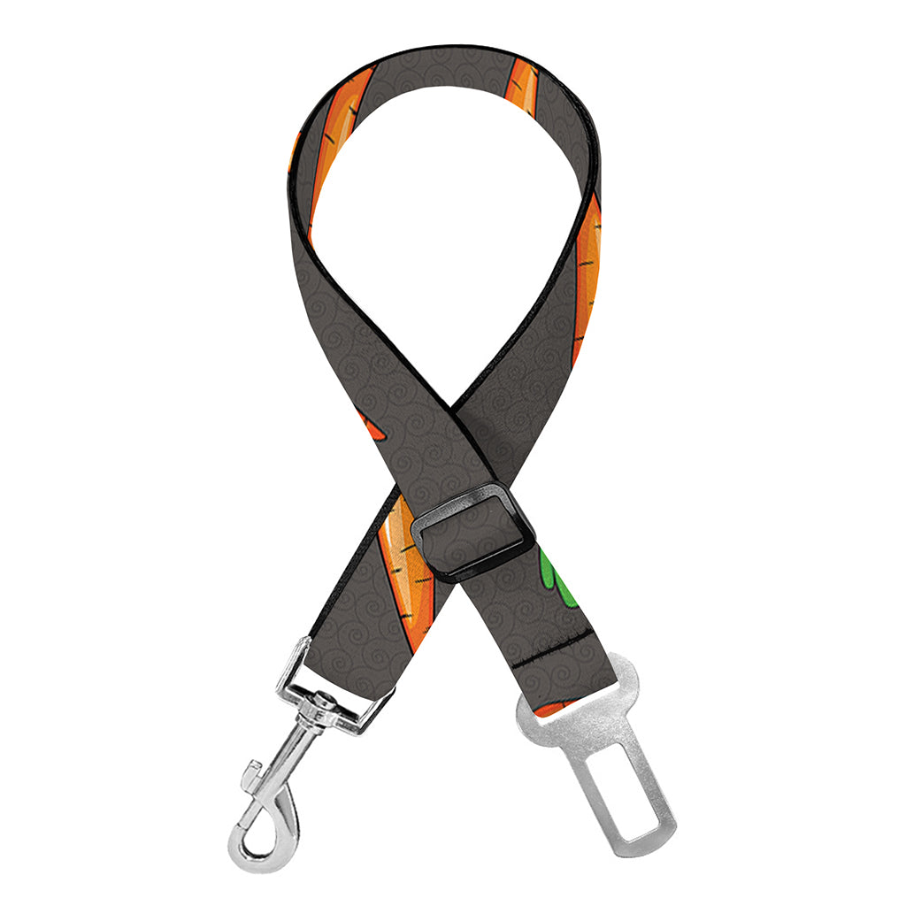 Cartoon Carrot Pattern Print Dog Seat Belt
