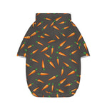 Cartoon Carrot Pattern Print Dog Zip Up Hoodie
