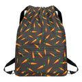 Cartoon Carrot Pattern Print Drawstring Backpack