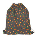 Cartoon Carrot Pattern Print Drawstring Bag