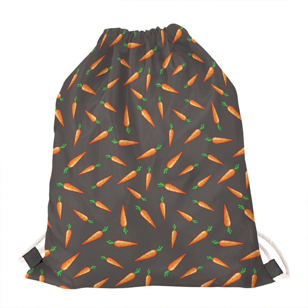 Cartoon Carrot Pattern Print Drawstring Bag