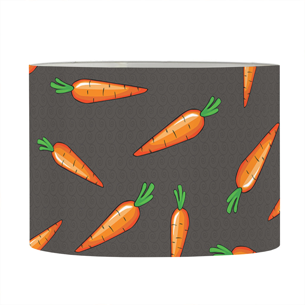 Cartoon Carrot Pattern Print Drum Lamp Shade