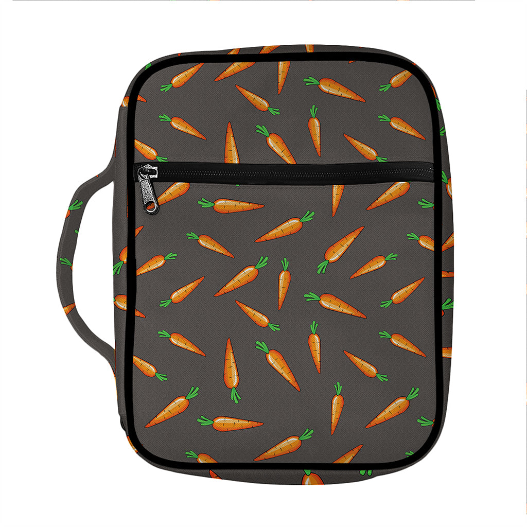 Cartoon Carrot Pattern Print Front Pocket Bible Bag