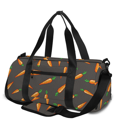 Cartoon Carrot Pattern Print Gym Bag
