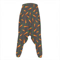 Cartoon Carrot Pattern Print Hammer Pants