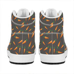 Cartoon Carrot Pattern Print High Top Leather Sneakers