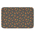 Cartoon Carrot Pattern Print Indoor Door Mat