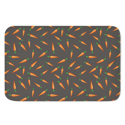 Cartoon Carrot Pattern Print Indoor Door Mat