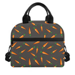 Cartoon Carrot Pattern Print Insulated Lunch Bag