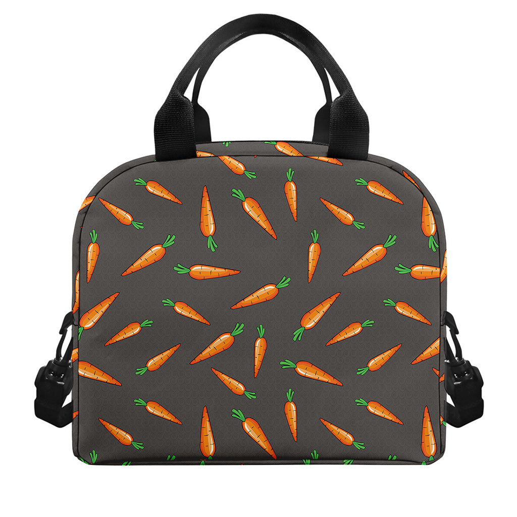 Cartoon Carrot Pattern Print Insulated Lunch Bag