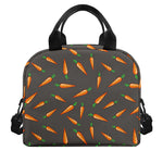 Cartoon Carrot Pattern Print Insulated Lunch Bag