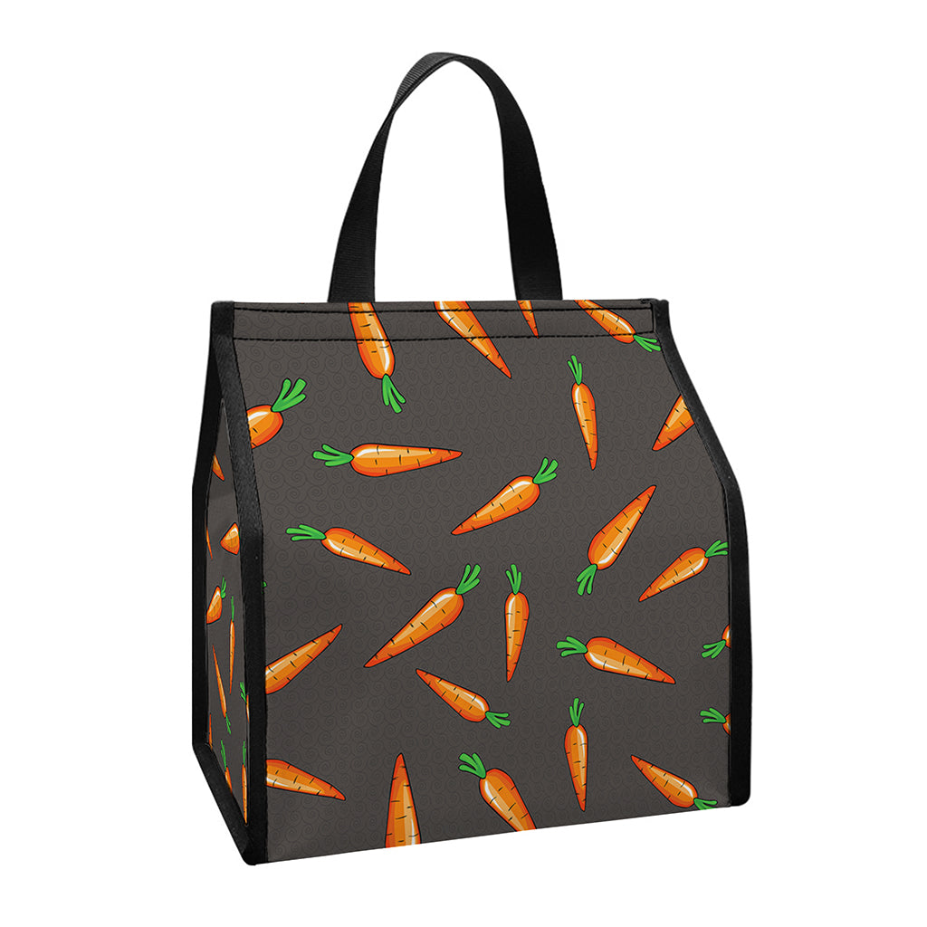 Cartoon Carrot Pattern Print Insulated Lunch Tote