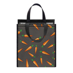 Cartoon Carrot Pattern Print Insulated Lunch Tote