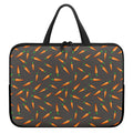 Cartoon Carrot Pattern Print Laptop Sleeve With Handle