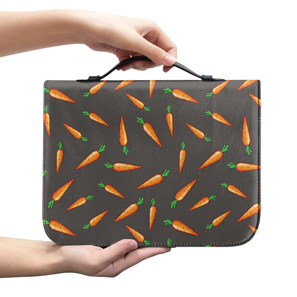 Cartoon Carrot Pattern Print Leather Bible Cover