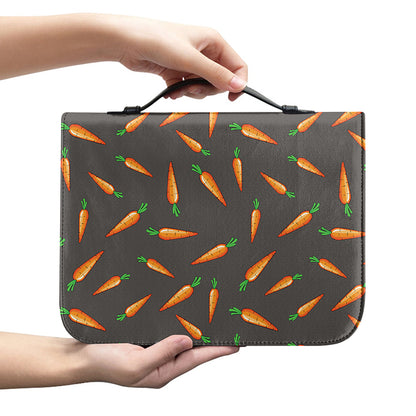 Cartoon Carrot Pattern Print Leather Bible Cover