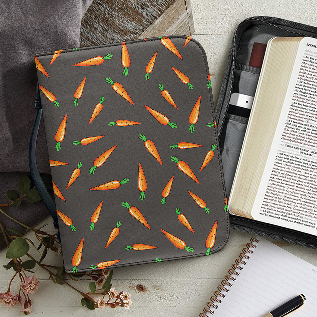 Cartoon Carrot Pattern Print Leather Bible Cover