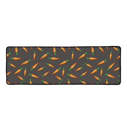 Cartoon Carrot Pattern Print Long Kitchen Mat