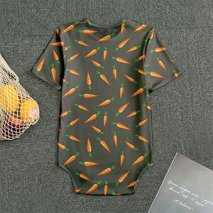 Cartoon Carrot Pattern Print Men's Bodysuit